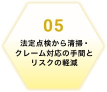 法定点検から清掃・クレーム対応の手間とリスクの軽減